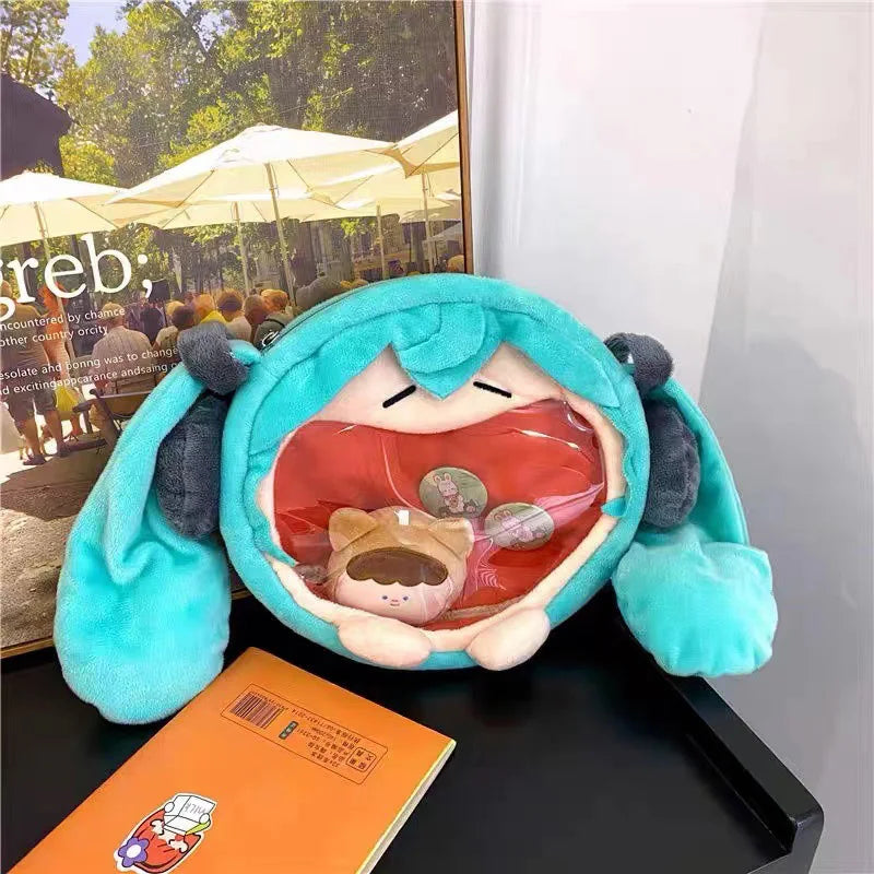 Kawaii Japanese Cartoon Girls Messenger Bag Cute Harajuku Aesthetic Schoolbags Preppy Sweet Daily commuting package For Kids