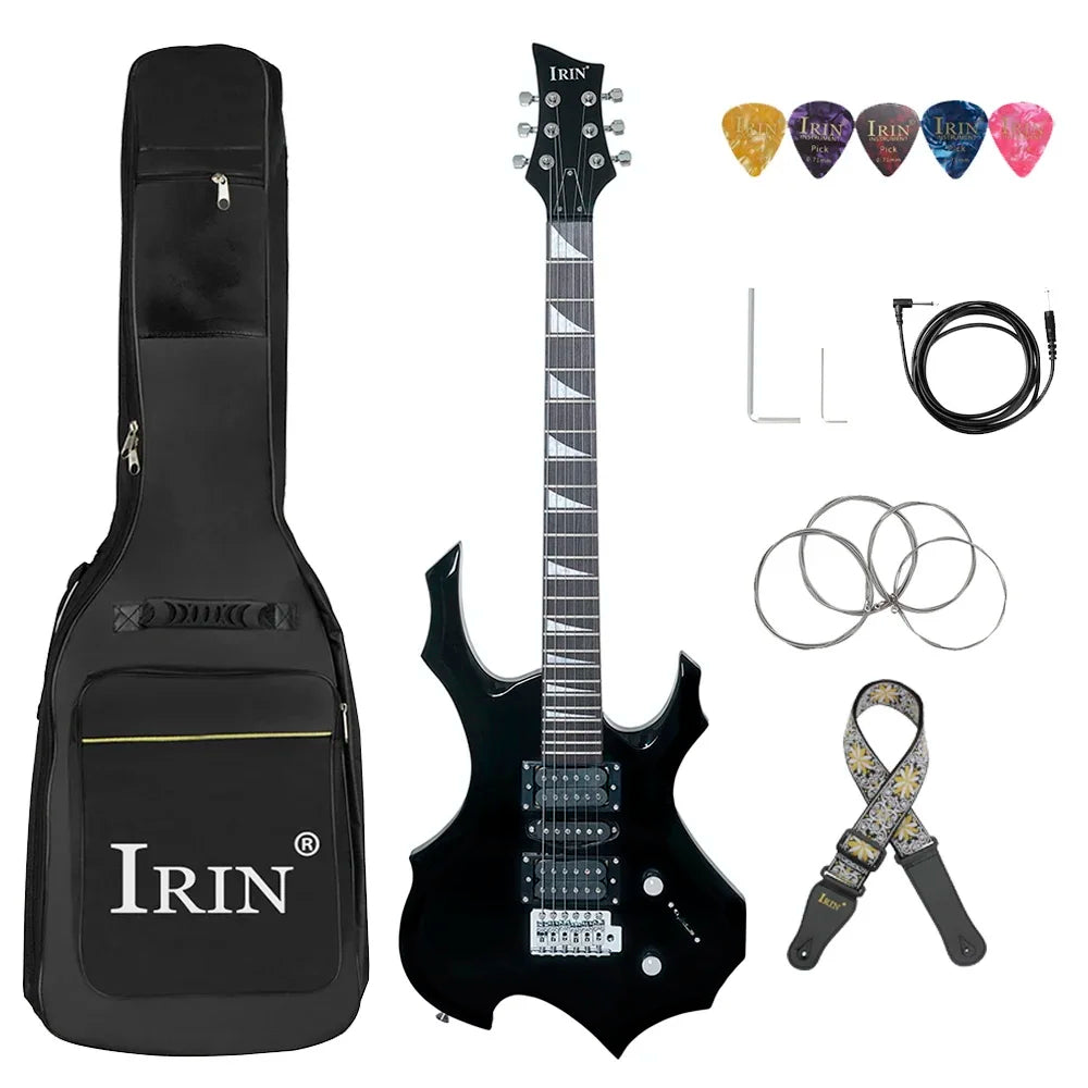 IRIN Electric Guitar 24 Frets 6 Strings Maple Body Electric Guitar Guitarra with Bag Strap Necessary Guitar Parts & Accessories
