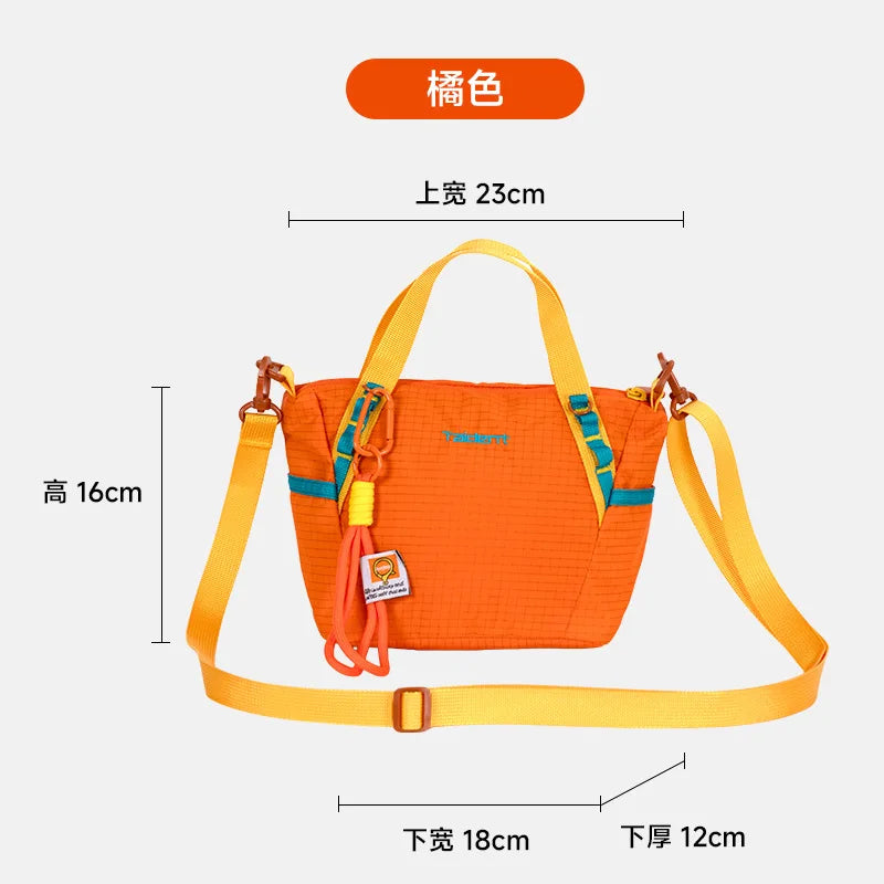 Outdoor Lightweight Multi-Way Tote Bag Fashion Contrast Color Casual Handbag for Women Commuting Crossbody