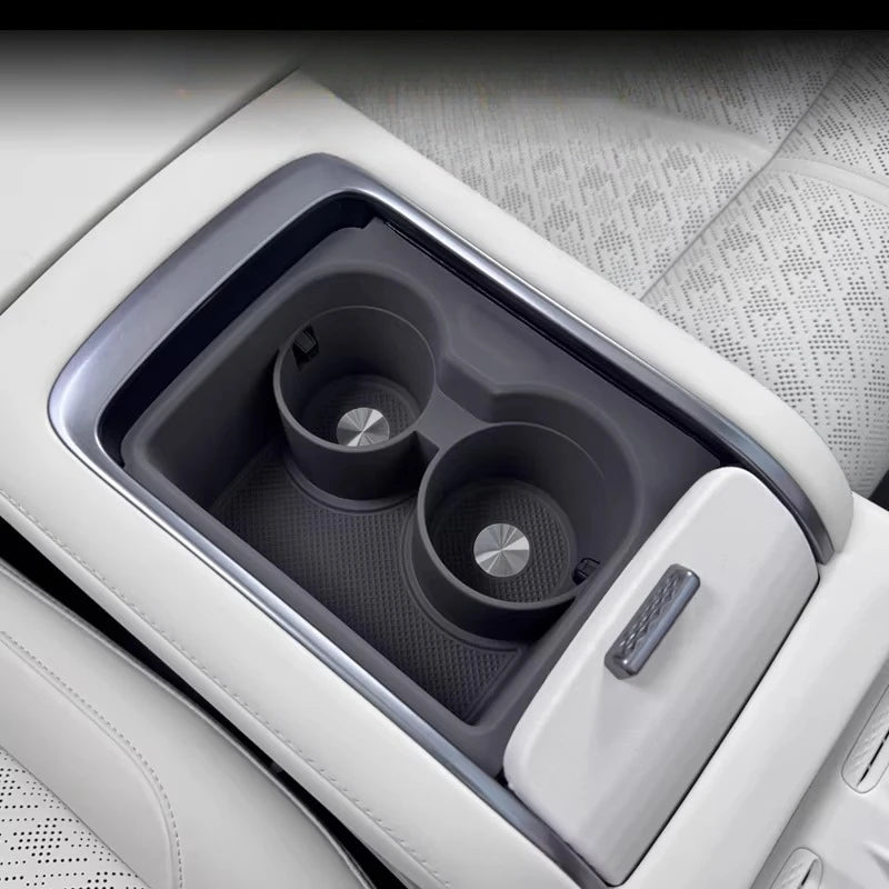 For 2025-2026 ZEEKR 7X Refresh Version Cup Holder Pad Set Central Control Silicone Storage Cushion Interior Accessories