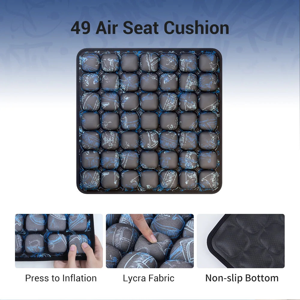 49 Cell Air Seat Cushion for Office & Home & Outside Etc / The Product Comes with a Transparent, Matte-Finish Bag.