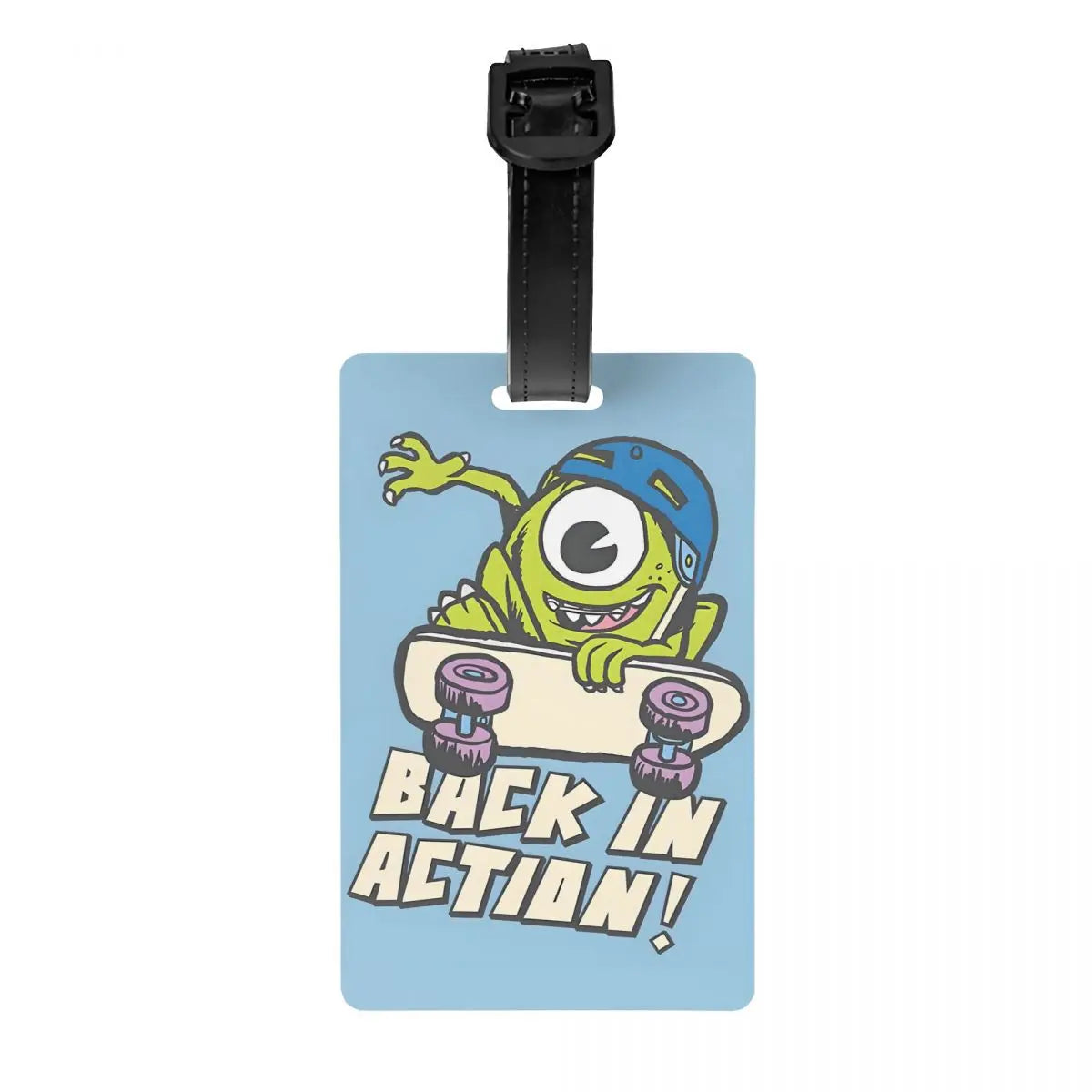 Custom M-Monsters Anime University Luggage Tag Travel Bag Suitcase Privacy Cover ID Label