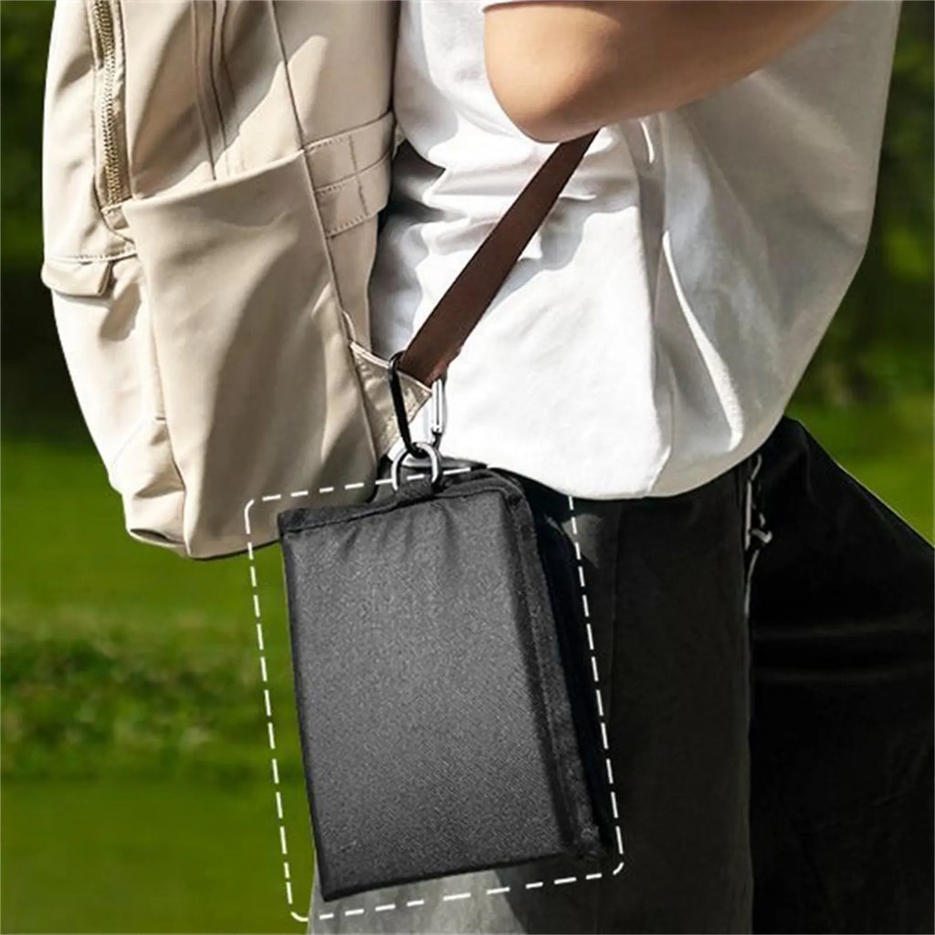 Oxford Cloth Folding Camping Seat Pad Waterproof Thickened Portable Moisture-proof Pad for Hiking Trekking Outdoor Activities