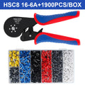 Ferrule Crimping Tool HSC8 16-6A Tubular Terminal Mini Pliers For Large Size Terminals Electrical Clamps 0.08-16mm²/30-5AWG