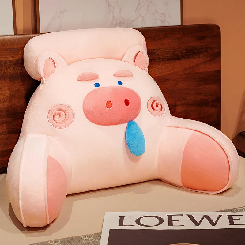 Bedhead Backrest Pillow Sofa Cushion Dormitory Reading Pillow Pregnant Woman Waist Protection Cartoon Pattern Chair Cushion