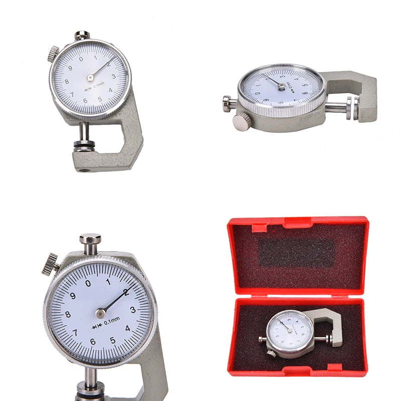 1Pc 0-10mm Leather Thickness Metal Gauge Tester Measure Leathercraft Tool Craft