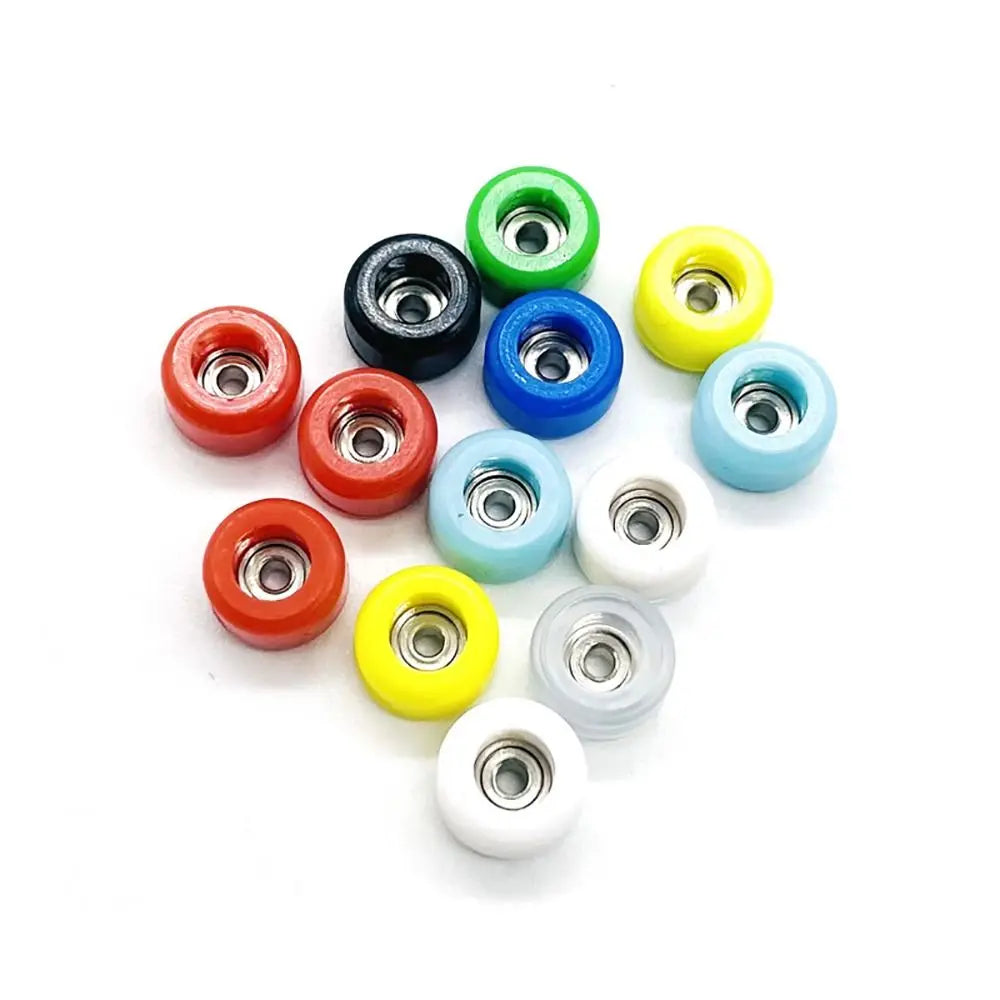 4Pcs Durable Professional Bearing Wheel Urethane PU Metal Fingerboard Wheels Mini CNC Finger Skate Board Accessory