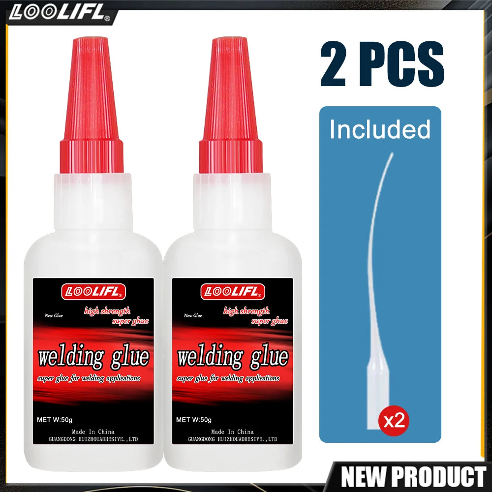 Super Strong Welding Glue, Transparent Quick-Drying Adhesive, Used for Manual DIY, Wood, Plastic Silicone Leather Metal, Etc.