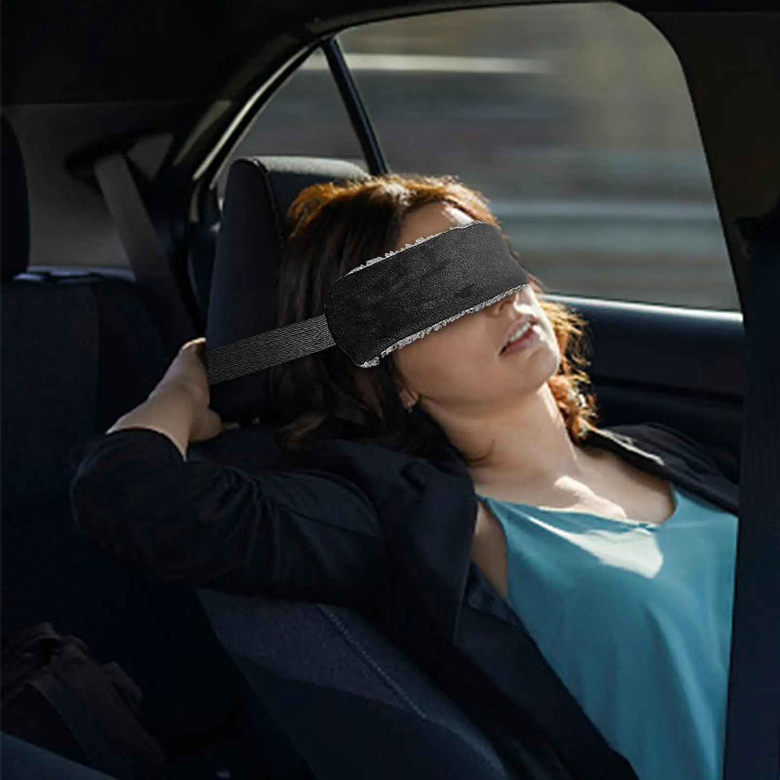 1pc Head Support Strap Adjustable Travel Pillow Airplanes Neck Support Band Portable Cars Seat Sleep Aid Head Fixed Strap