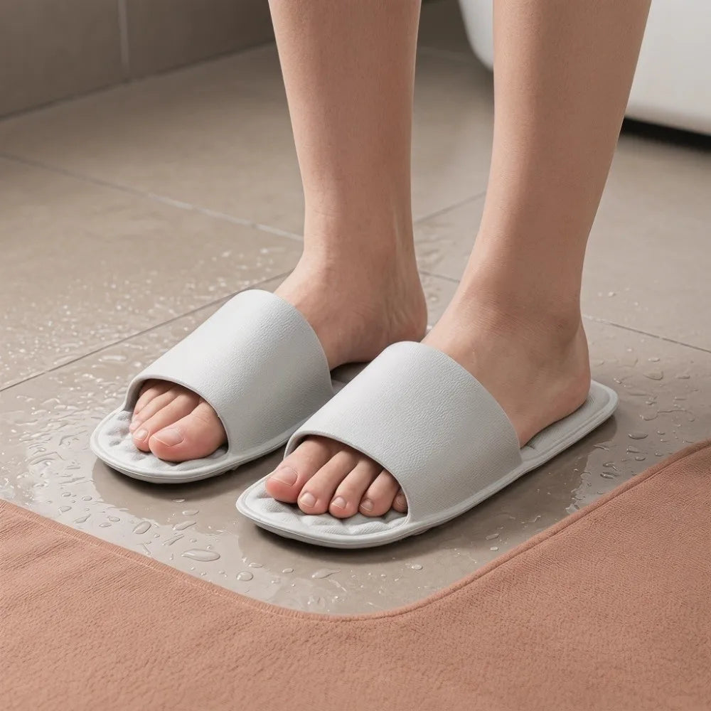 EVA Portable Folding Slippers Soft Soles Anti-Slip Foldable Travel Slippers Odor-resistant with Cushioned Sole