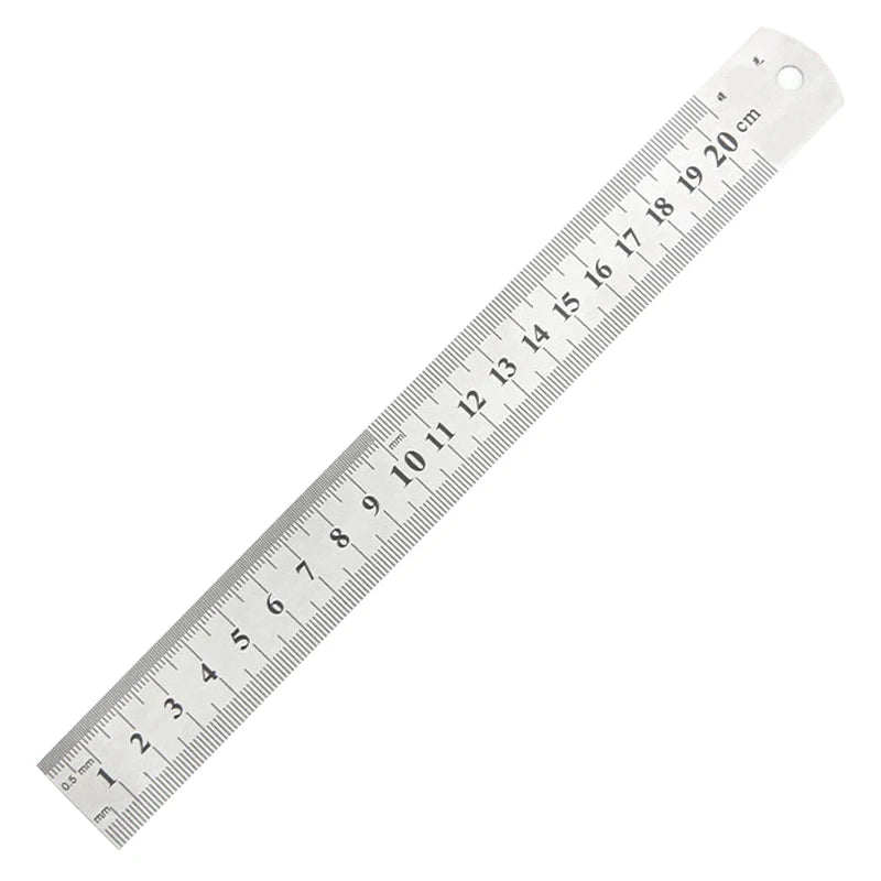 Stainless Steel Metal Straight Ruler Precision Double Sided Precision Measuring Tool Scale Metric Ruler Accessories 15-30cm