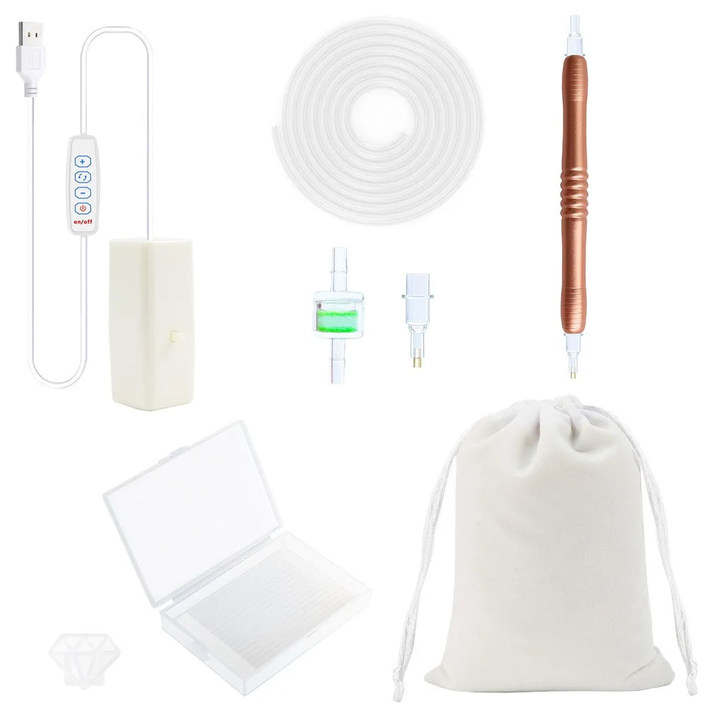 Electric Vacuum Diamond Painting Pen Kits USB Powered Diamond Painting Suction Device for 5D Diamond Painting Tool