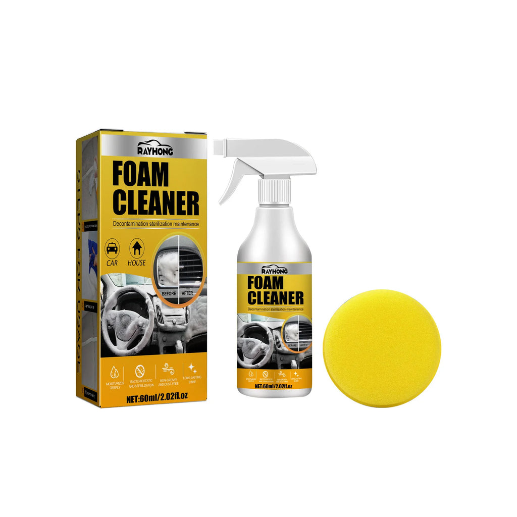 KMIND Car Interior Foam Cleaner 60ml/150ml Multi-Purpose All-in-One Cleaner for Leather Seats, Upholstery, Dashboard & Carpet