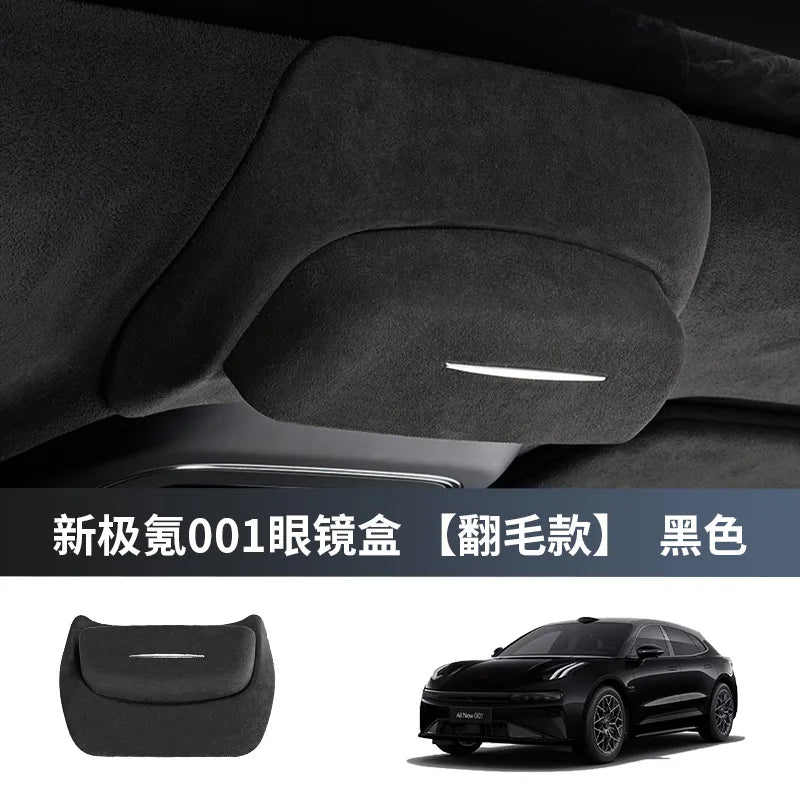 For Geely Zeekr 7X 2025 001/009 2021-2024 Car Roof Sunglasses Holder Glasses Case Mounted Storage Box Car Receipt Storage Box