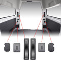 6pcs RV Tail Door Rear C Pillars Covers Decorative Cover Plate For Black Ford Transit Custom 2012-2023 Van Car Accessories