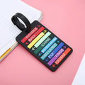1PCS Creative Letter Black and White Luggage Tag Hanger Boarding Hanging Tag Ring Check in Trolley Box  Label Hanging Tag