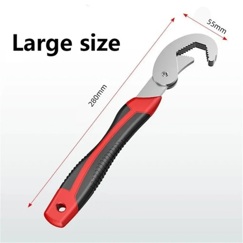 Multifunctional Universal Wrench Ratchet Spanner Practical Hand Repair Tools with Flexible Opening for Car Bicycle and Pipeline