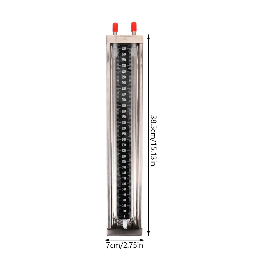 1pcs U Tube Pressure Gauge 0-3000Pa Vacuum Manometer For Laboratory Home Fish Tank Differential Pressure Measurement Instrument