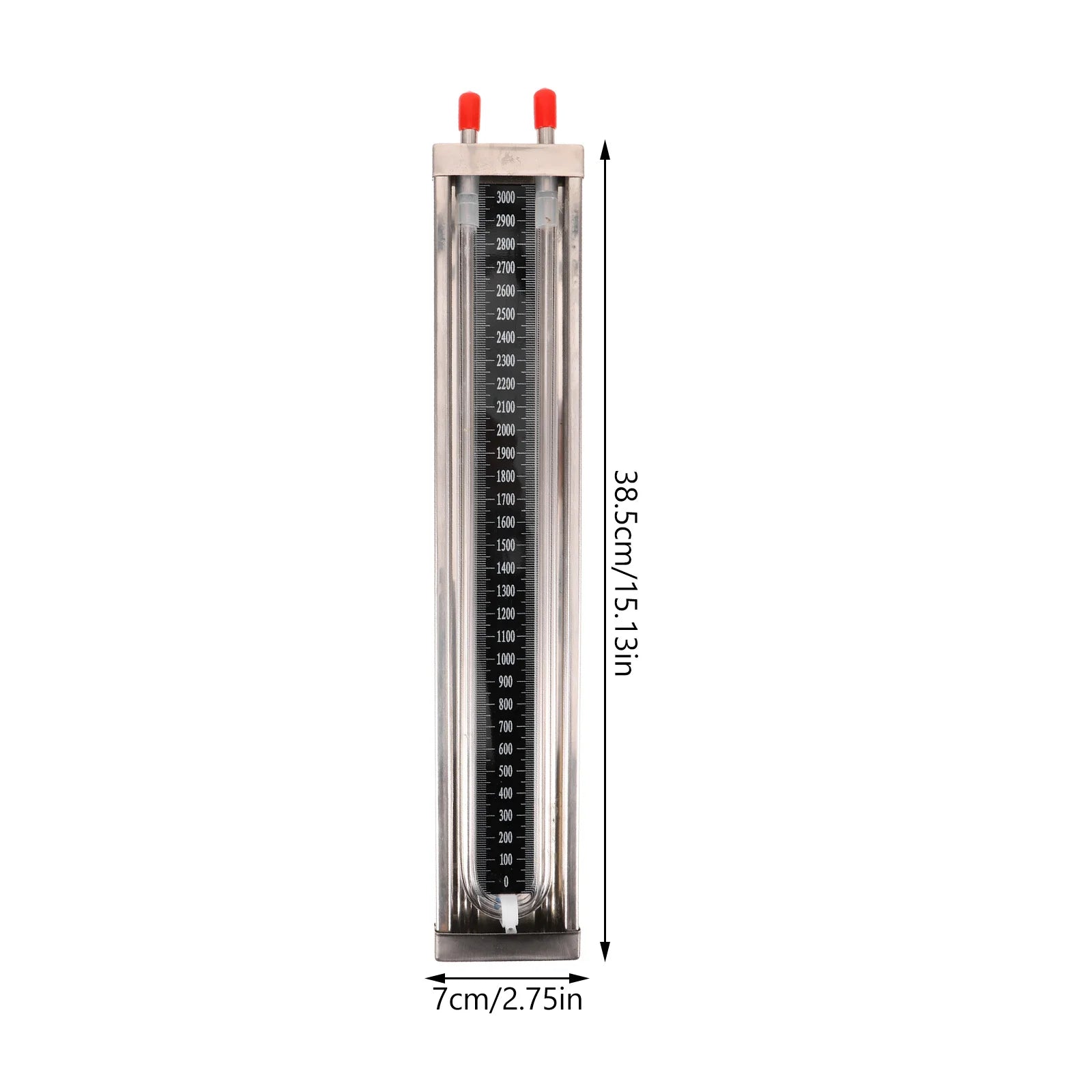 1pcs U Tube Pressure Gauge 0-3000Pa Vacuum Manometer For Laboratory Home Fish Tank Differential Pressure Measurement Instrument