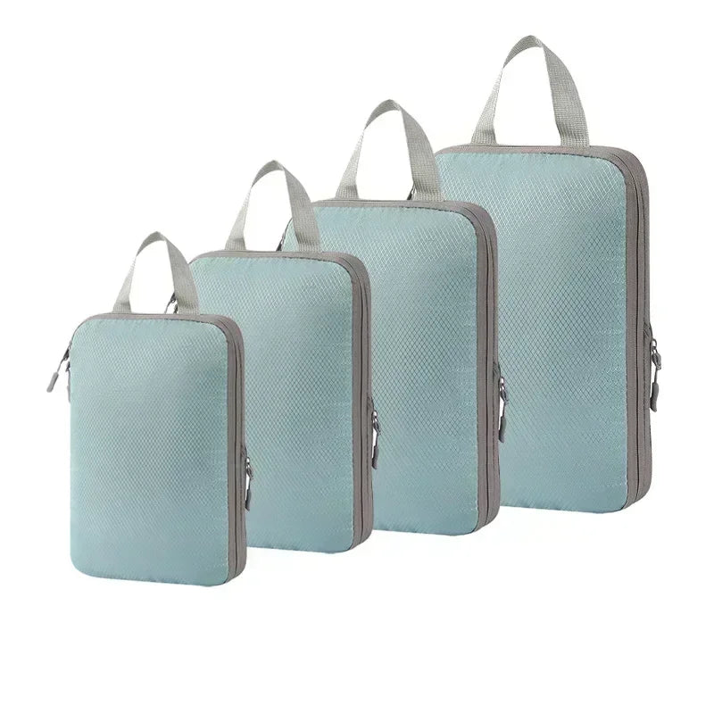 Packing Cubes Bag Portable Suitcase Organizers Waterproof Luggage Storage Cases Drawer Clothes organizer 4Pcs Travel Compression