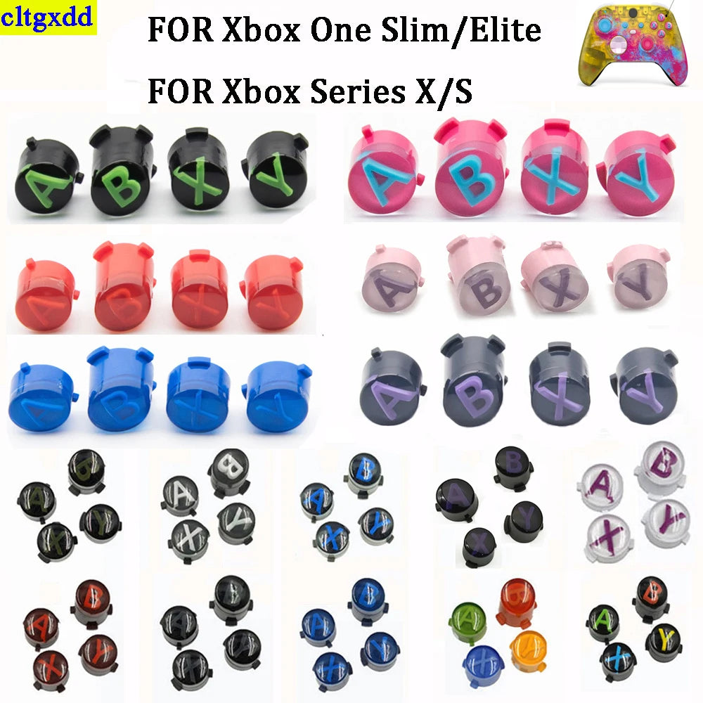FOR Xbox One Slim/Elite/Xbox Series X/S Wireless Controller Replacement ABXY Start Back Sync Button Kit View Menu Share Button