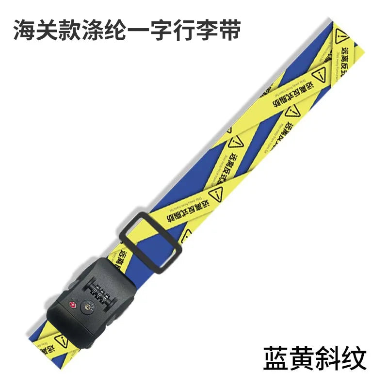 Luggage Straps for 22-28 inch Suitcases TSA Approved Combination Lock Adjustable Suitcase Packing Belt Abroad Binding Straps