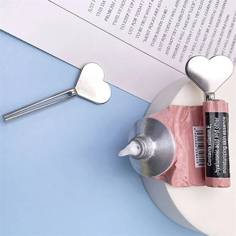 Stainless Steel Manual Tube Squeezer Metal Roller Key Toothpaste Hand Cream Dispenser Practical Bathroom Household Accessories