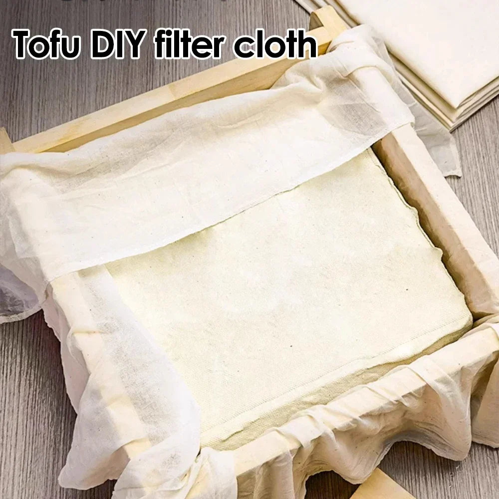 20/1x Filter Cloth Reusable Cotton Fiber Mesh Strainer Cheese Beer Tofu Homebrew Filter Cloth Kitchen Food Ferment Strainer Tool