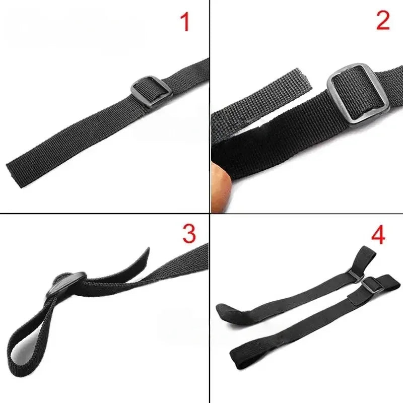 1Set Width Adjustable PP Nylon Webbing Strap For Hoverboard Kart HoverKart Seat Attachment Replacement With Tri-Glide Buckle Kit