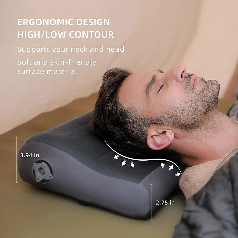 Flextail  Outdoor Ultralight Portable Inflatable Pillow Camping Lunch Break Sleeping Bag Travel Comfortable Pillow
