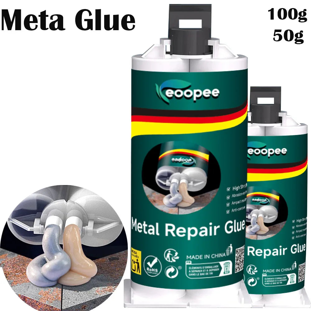 High Strength Metal Repair Glue Waterproof Heat Resistant AB Epoxy for Metal Plastic Wood Fast Curing Instant Adhesive Sealant