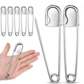 4PCS Large Safety Pins Stainless Steel Safety Pins Heavy Duty Strong Laundry Pins for Sewing Quilting Crafts and Decorations