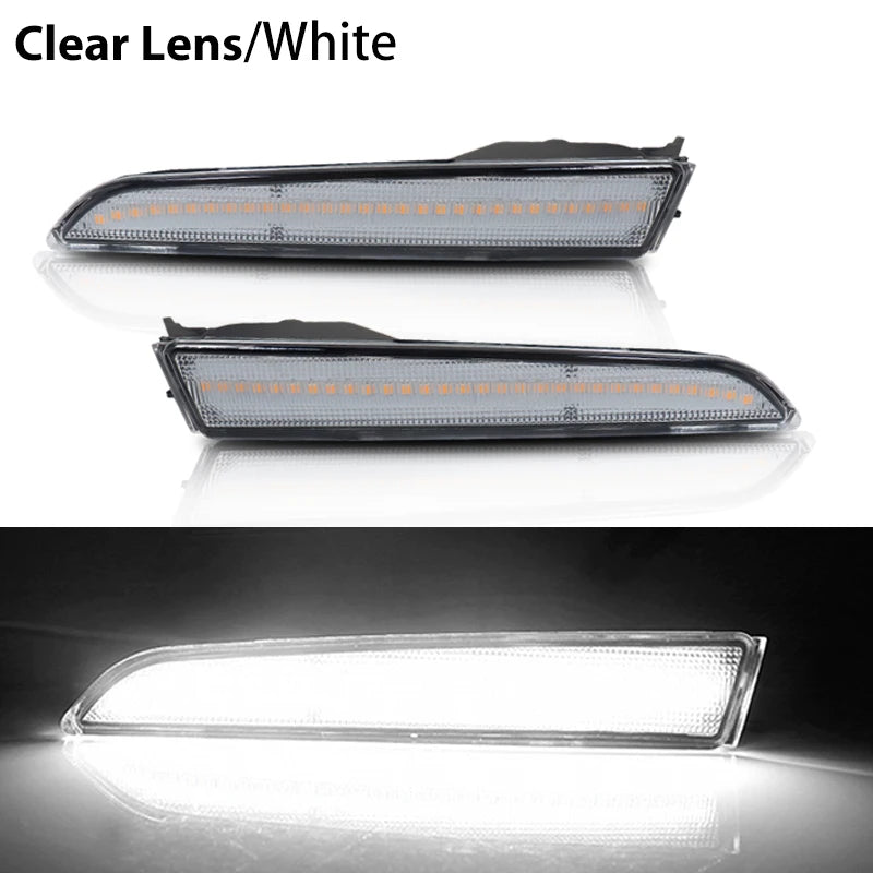 2pcs Car Front Side Marker Parking Lights Fender Corner LED Amber  Fit for 2010-2012 Ford Fusion(aka Mendeo) Turn Signal Light