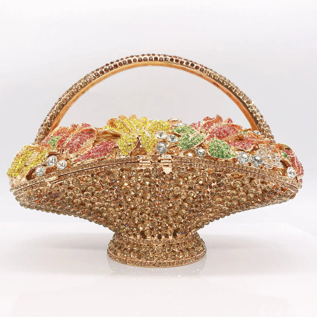 Sparkling Party Bags Luxury Banquet Wedding Engagement Full Diamond Crystal Bag Girl Birthday Photo Clutch Bag Rhinestone Purse