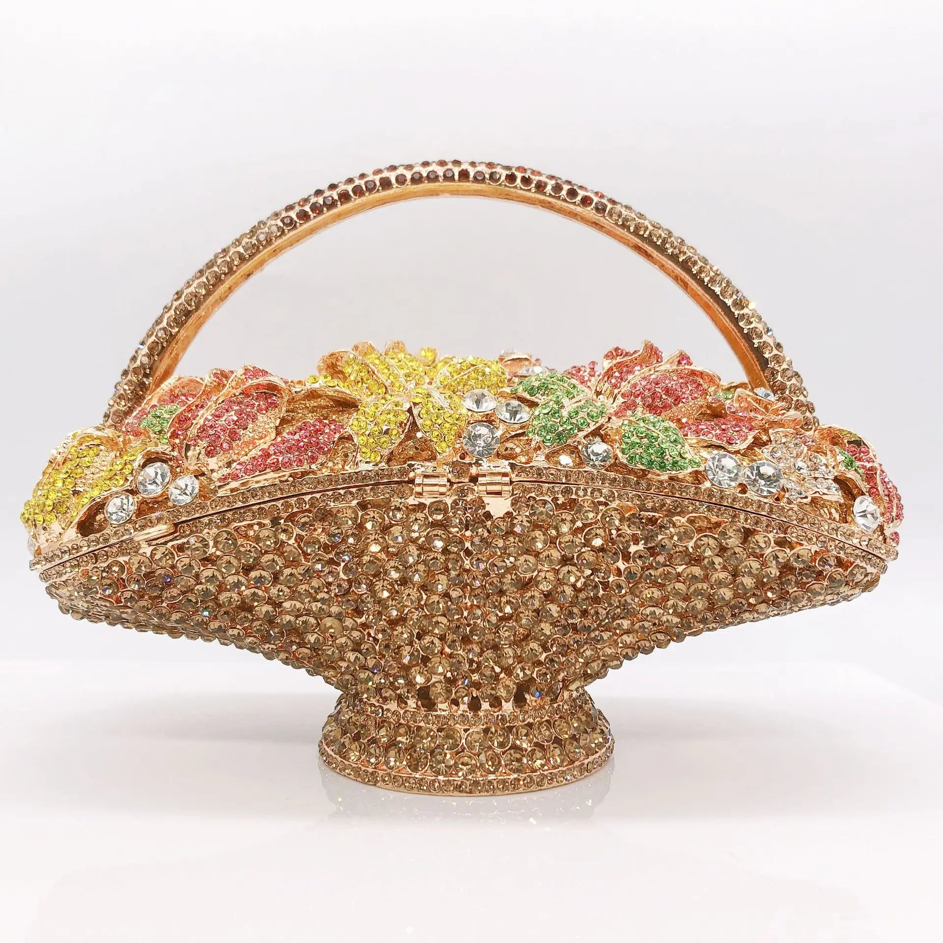 Sparkling Party Bags Luxury Banquet Wedding Engagement Full Diamond Crystal Bag Girl Birthday Photo Clutch Bag Rhinestone Purse