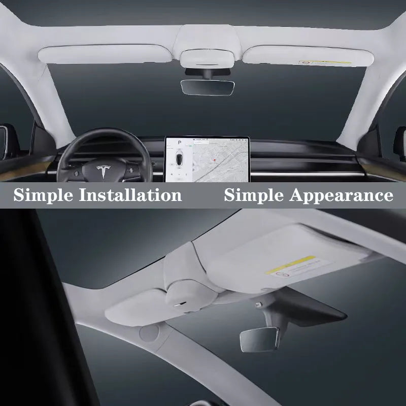 Car Glasses Case For Tesla Model Y Model 3 Sunglasses Storage Clip Car Roof For TESLA Model3  Interior Model Y 3 Accessories