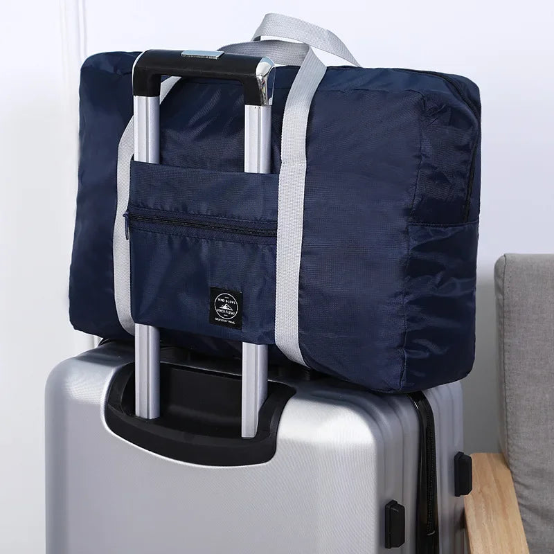 Lightweight Foldable Travel Duffel Bag: Unisex Tote Carry-On Luggage for Weekenders & Overnight Stays