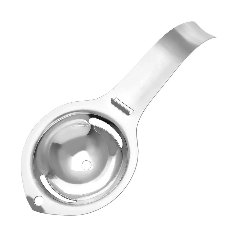 1 Piece Egg Separator Egg Yolk White Separator Stainless Steel Egg White Yolk Sifting Filter Egg Divider Kitchen Gadgets YY003