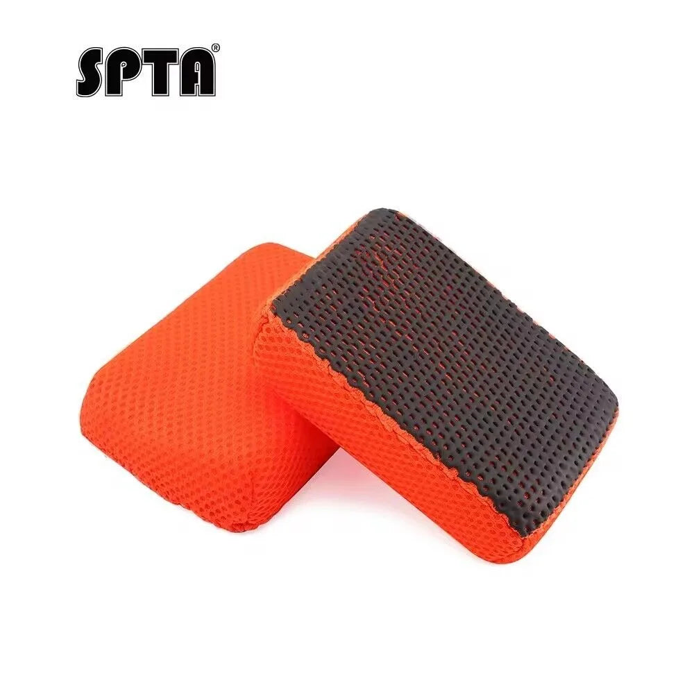 SPTA 1Pc Ultra Clay Scubber Bar Scrubber Orange Sponge Block for Car Wash Paint Detailing Claying