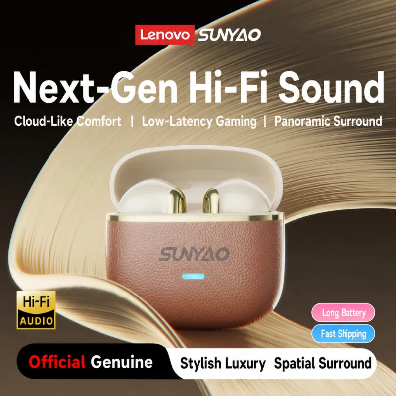 Lenovo LE-230 TWS Bluetooth 6.0 Earphones ENC Call Noise Reduction Wireless Earbuds HiFi Sound Low Latency Semi-In-Ear Headphone