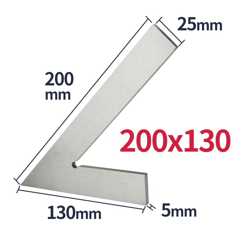 45 Degree Flat Edge Square Ruler For Carpentry Measurment Try Square Carpenter Tools Woodworking Metal Angle Ruler Set Squares