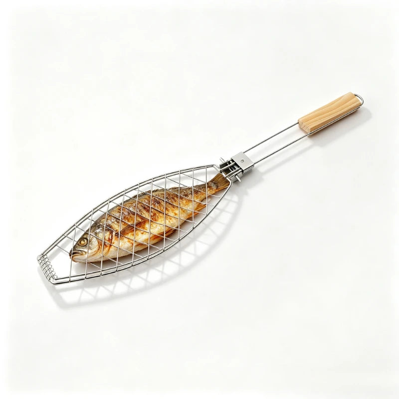 Portable Camping BBQ Grill Net and Barbecue Tongs  Outdoor Picnic Camping Cooking Tools