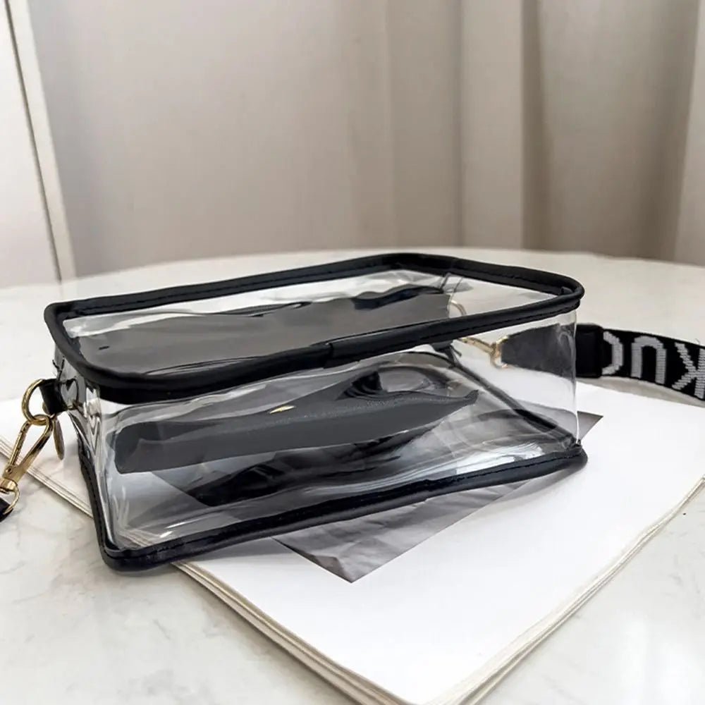 Fashion PVC Crossbody Bags Handbag with Small Phone Bags Shoulder Bag Transparent Jelly Bag Women