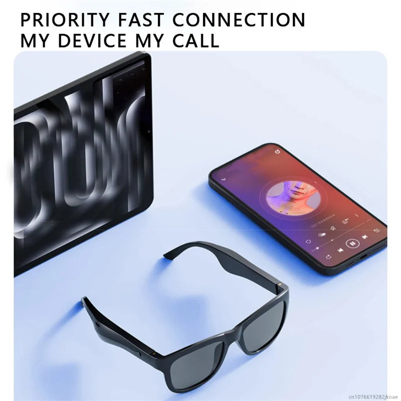 Original OVO-1 Smart Glasses Headphone Wireless Bluetooth Sunglasses Outdoor Sport Earphone HD Mic Calling Headset Long Standby