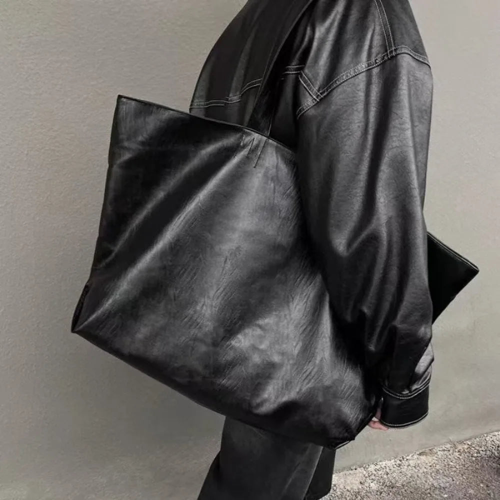 Large Capacity Tote Shoulder Bag Soft PU Leather Shopper Purses and Handbag NEW Designer Bags for Women Commuting Shopper Female