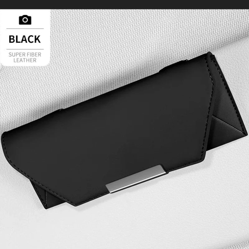 Leat Car Glasses Box Portable Car Sunglasses Holder Multi-functional Case Anti-Scratch Eyeglasses Protection Box Car Accessories