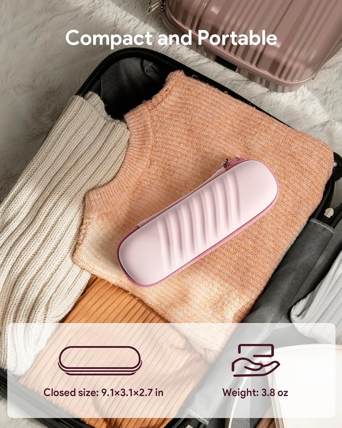 Electric Toothbrush Case for Oral-B Pro/iO/Philips Sonicare, Waterproof Traveling Storage Bag with Mesh Pocket Covers Protection