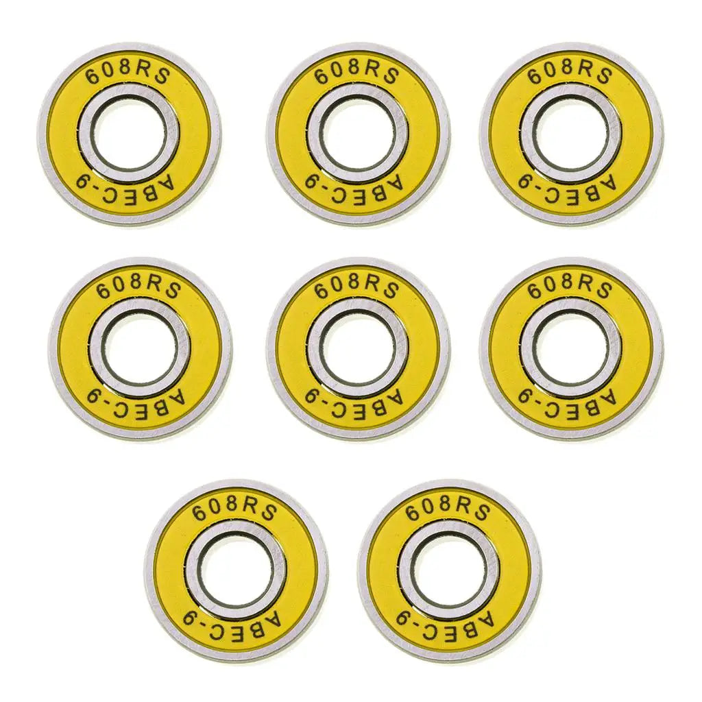 8Pcs/Set Abec 9 High-speed Bearing 608RS Double Side Dustproof 8mm Bearing for Skateboarding Inline Skates Scooter Accessories