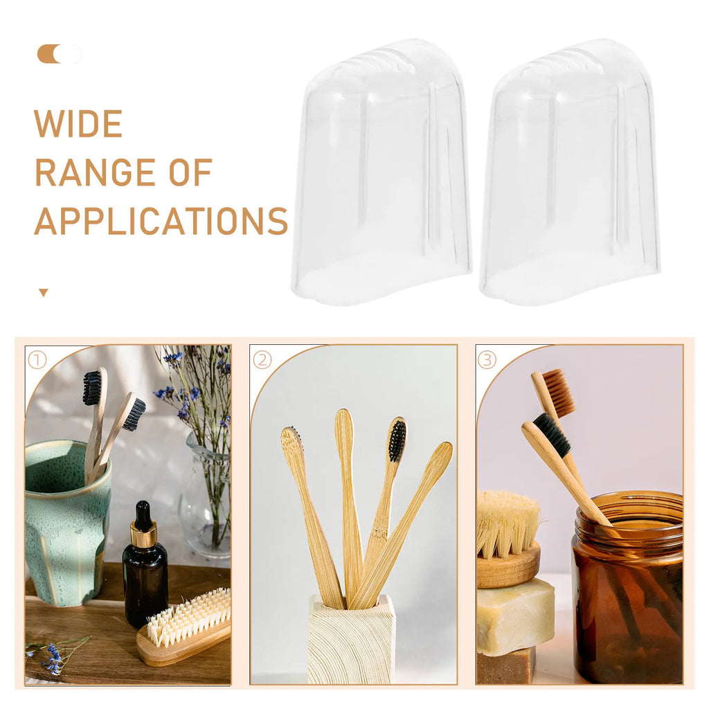 24Pcs Toothbrush Head Covers Portable Dustproof Travel Protective Cap Universal Toothbrush Accessories Storage Solution