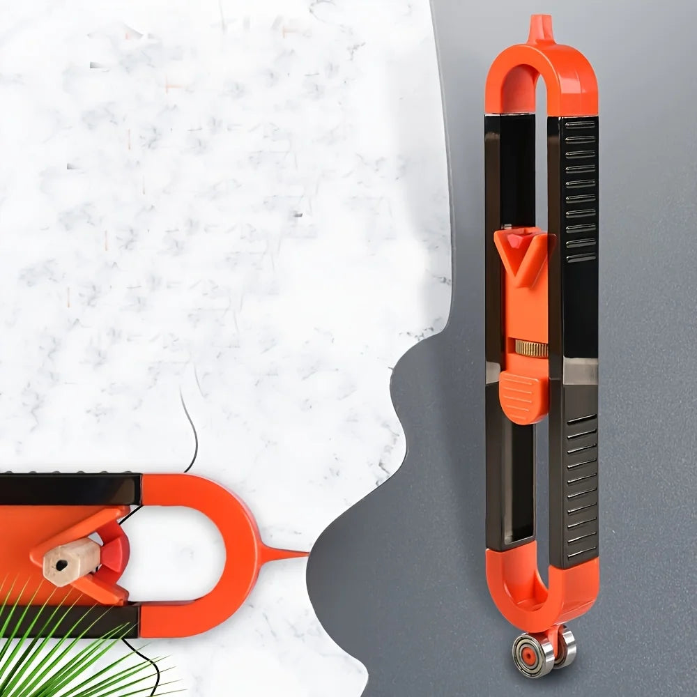 Precision Woodworking Tool Set with Locking Mechanism - Adjustable Irregular Curve and Contour Marking Ruler